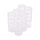 Récipients de stockage de perles en plastique avec couvercles et mini pots de stockage 30pcs X-C020Y-4