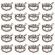 SUNNYCLUE 1 Box 50Pcs Mardi Gras Charms Masquerade Charms Party Antique Silver Tibetan Style Tiny Charm Feather Charms for Jewelry Making Charm Mardi Gras Carnival DIY Necklace Earrings Bracelet PALLOY-SC0004-13-1