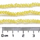 Backlackierte Perlenstränge aus imitiertem Jadeglas DGLA-A034-J2MM-A24-1