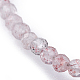 Natural Strawberry Quartz Beaded Necklaces NJEW-JN02492-06-2