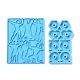 Set di stampi in silicone per topper in paglia a forma di uomini che esercitano DIY-L067-I01-2