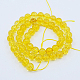 Synthetic Citrine Beads Strands G-C076-14mm-6A-2