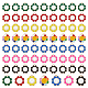 Dicosmetic 70pcs 7 Farben Legierungs-Emaille-Anhänger ENAM-DC0001-38-1