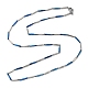Ожерелья-цепочки из 201 звеньев из нержавеющей стали для мужчин и женщин NJEW-G112-07E-BLP-1