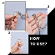PandaHall 7 Colors 14Pcs Adjustable Metal Buckles for Chain Strap Bag FIND-PH0002-89-3
