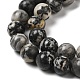 Chapelets de perles perles en agate noire naturelle G-M402-D01-3