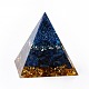 Resin Orgonite Pyramid Home Display Decorations G-PW0004-56A-16-2