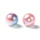 Cuentas de perlas de imitación de plástico ABS del arco iris X-OACR-Q174-4mm-M-2