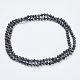 Natural Larvikite Beaded Multi-use Necklaces/Wrap Bracelets NJEW-K095-A02-2