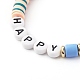 Handmade Polymer Clay Beads Stretch Bracelets Sets BJEW-JB06353-02-8