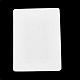 紙のアクセサリーディスプレイカード  ピアスディスプレイカード  長方形  ホワイトスモーク  11x8x0.05cm  穴：6mmと2mm CDIS-M005-28-3