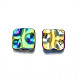 Rack Plating Rainbow Color Alloy Beads PALLOY-S180-363-2