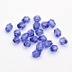 Faceted Bicone Transparent Acrylic Beads DBB14MM04-2
