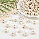 OLYCRAFT 200PCS 12mm Alphabet Wooden Beads Natural Square Wooden Beads Wooden Large Hole Beads with Initial Letter for Jewelry Making and DIY Crafts WOOD-OC0001-42A-6