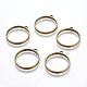 Ciondoli con anelli in lega di stile tibetano per pendenti in resina fai da te TIBEP-M019-01AB-NF-2