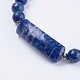 Natural Lapis Lazuli Stretch Bracelets BJEW-F308-34C-3
