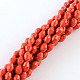 Faceted Rice Glass Beads Strands GLAA-Q046-01C-3