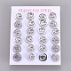 304 Stainless Steel Stud Earrings EJEW-I241-29P-3