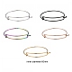 10 pièces 5 placage ionique réglable en couleurs (ip) 304 fabrication de bracelets extensibles en acier inoxydable BJEW-LS0001-01-2