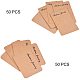 PH PandaHall 100pcs 2 Styles Hair Clip Display Cards Hair Bow Packaging Cards Kraft Paper Cards for Clips Packing Displaying Garage Sale Retail CDIS-PH0001-08-3