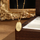 Овальные ожерелья с подвеской из стерлингового серебра 925 проба для женщин EL6437-1-2