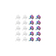 Dicosmetic 40 個 2 色キャンピングカートレーラーチャームチベットキャンピングカーチャームシルバーと虹色アウトドア旅行チャームアクセサリー合金ペンダントジュエリー作成工芸品ギフト  穴：2mm FIND-DC0003-03-6