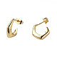 Brass Stud Earring Findings KK-N233-366-7