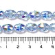 Abalorios de vidrio electroplate hebras EGLA-D030-04E-4