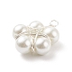 Ciondoli di perle di vetro PALLOY-JF01542-02-3