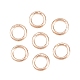 Messing geschlossen Ringe springen&nbsp;KK-D257-01RG-07-1