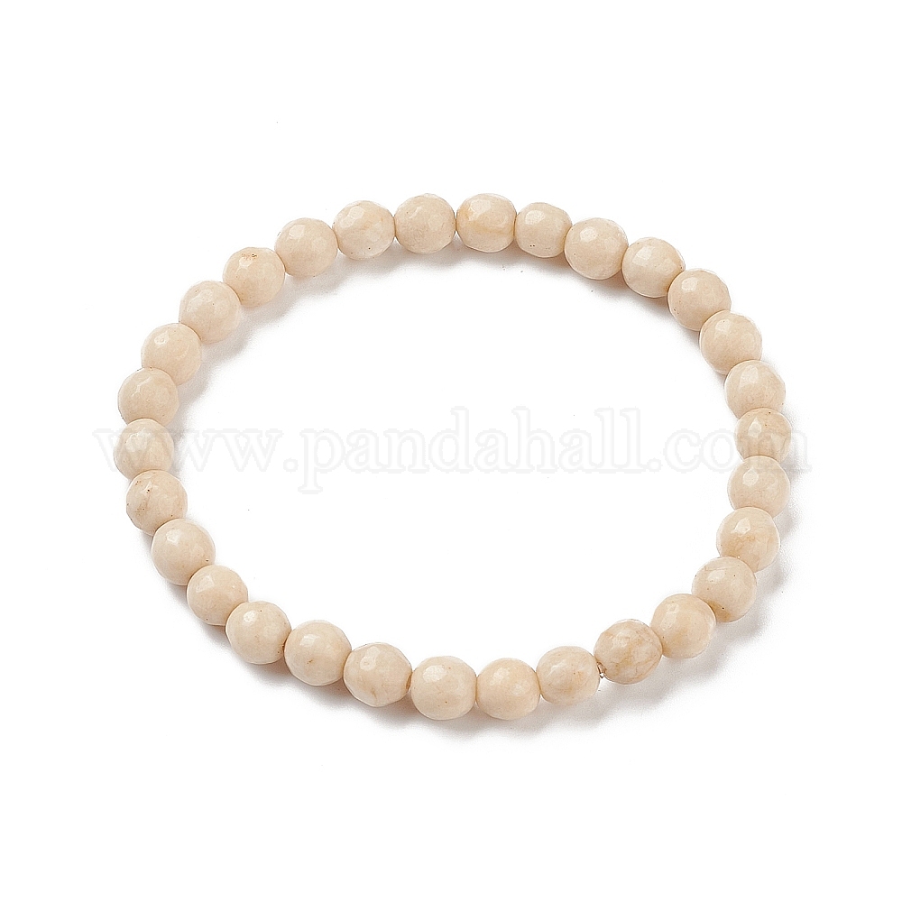 Wholesale Natural Fossil Bead Stretch Bracelets