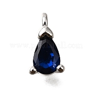 Латунные микро проложить кубического циркония подвески KK-D356-08G-P