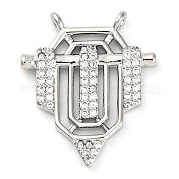 Латунные микро проложить кубического циркония подвески KK-K339-10B-02