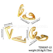 3 пара элегантных модных пластиковых сережек ZG6884-10