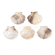 Резные подвески из натуральных пресноводных ракушек SHEL-N036-15