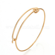 Bracelet extensible réglable en 304 acier inoxydable fabrication de bracelet STAS-S079-03B