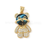 Латунные микро проложить кубического циркония смолы подвески KK-L239-024G