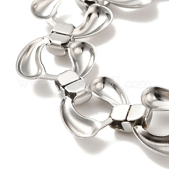 Anlaufgeschützte Gliederkettenarmbänder aus Edelstahl 304 in Tropfenform&nbsp;BJEW-Q776-05P