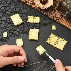 15pcs 3 Arten Messing Medaillon-Anhänger&nbsp;FIND-CJ0004-73