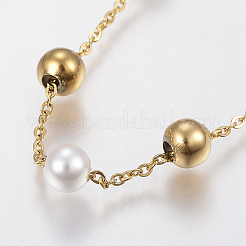 Bracelets tendance en chaîne à maillons en acier inoxydable 304&nbsp;BJEW-I243-14G-A
