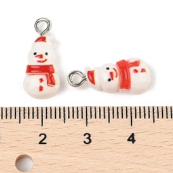 Pendentifs en résine opaque sur le thème de noël&nbsp;RESI-S08-01J