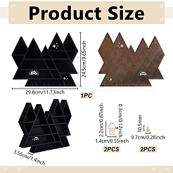 Mensola da parete triangolare in legno&nbsp;AJEW-WH0410-309