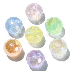30 pezzo di perline acriliche con placcatura iridescente arcobaleno&nbsp;TACR-CJ0001-52