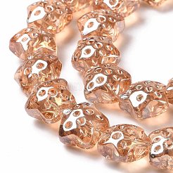 Trasparenti perle di vetro placca fili&nbsp;GLAA-C025-01M