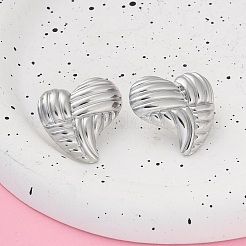 Pendientes de acero inoxidable 304 para mujer&nbsp;LS-EJEW-K306-03P
