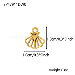 Anhänger aus Edelstahl 304&nbsp;STAS-OY002-56G