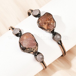 Brazaletes con piedras preciosas naturales mezcladas&nbsp;G-B149-16R
