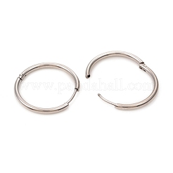 Pendientes de aro huggie de acero inoxidable 201 resistentes al deslustre&nbsp;EJEW-L250-01M-P