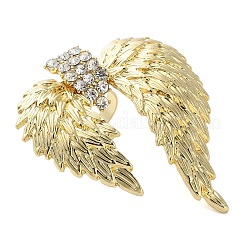 Verstellbare Ringe mit Flügel-Strass aus Legierung für Damen&nbsp;RJEW-K277-04G