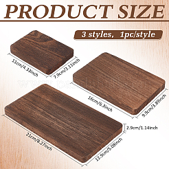 3 supporto espositivo rettangolare in legno di 3 misure&nbsp;AJEW-WH0871-95
